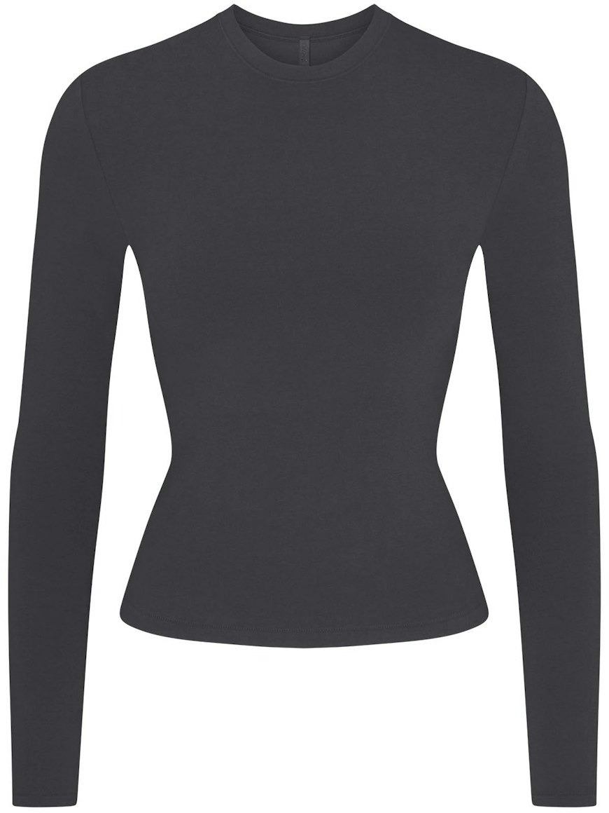 Лонгслив Skims Cotton Jersey, черный
Лонгслив Skims Cotton Jersey, черный