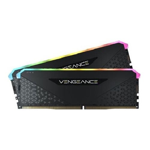 Оперативная память Corsair Vengeance RGB RS, 16 Гб DDR4 (2х8), 3600 МГц, CL18, CMG16GX4M2D3600C18, черный
Оперативная память Corsair Vengeance RGB RS, 16 Гб DDR4 (2х8), 3600 МГц, CL18, CMG16GX4M2D3600C18, черный