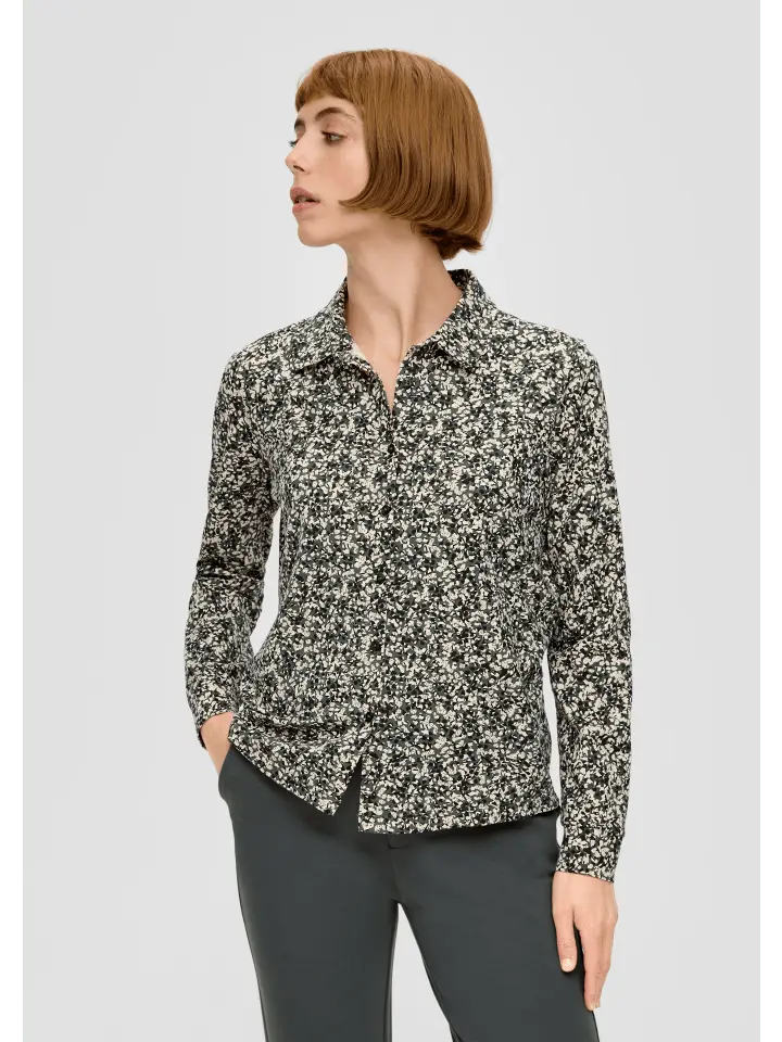 Блуза sOliver T Shirt langarm, оливковый 
Блуза sOliver T Shirt langarm, оливковый