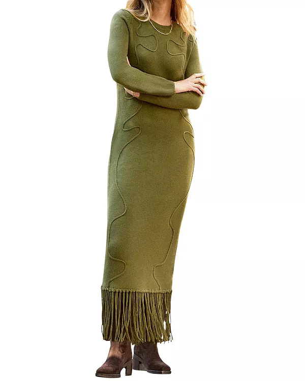 Вязаное платье-макси с аппликацией Ro&Zo, зеленый
Вязаное платье-макси с аппликацией Ro&Zo, зеленый