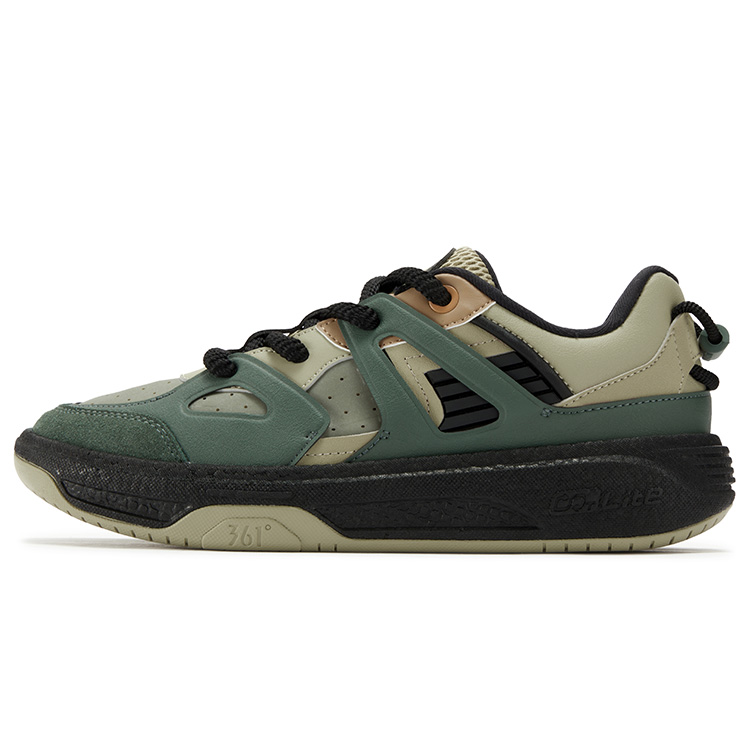 361° Гребные лодки, противоскользящие, износостойкие, низкие, мужские, кроссовки для скейтбординга, цвет "чайный шток" зеленый 
361° Гребные лодки, противоскользящие, износостойкие, низкие, мужские, кроссовки для скейтбординга, цвет "чайный шток" зеленый