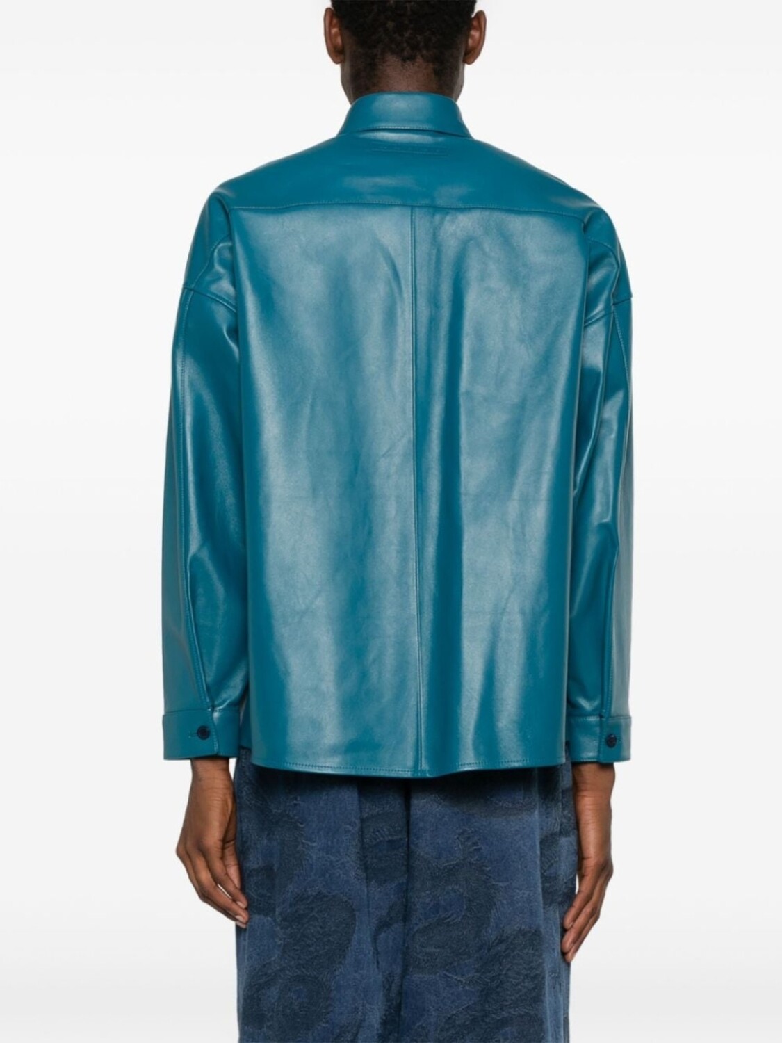 Marni кожаная рубашка с длинным рукавом, синий
Marni кожаная рубашка с длинным рукавом, синий