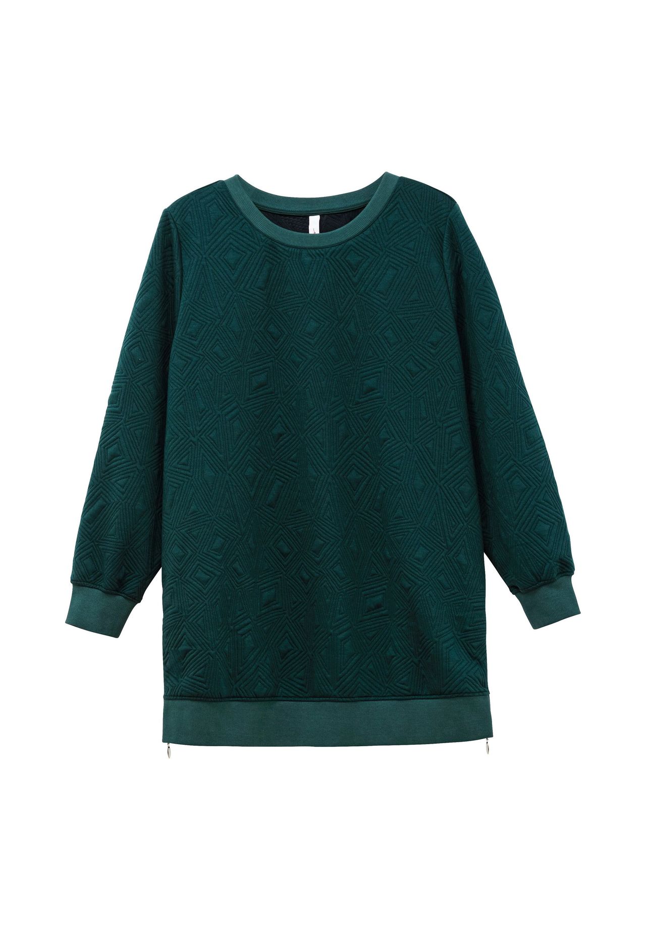 Толстовка со стеганым узором и боковыми молниями Sheego, темно-зеленый
Толстовка со стеганым узором и боковыми молниями Sheego, темно-зеленый