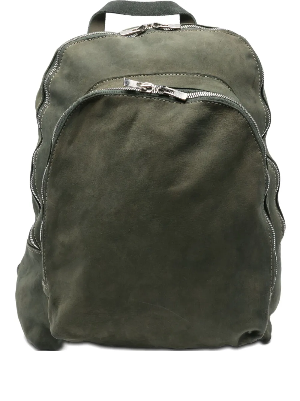 Замшевый рюкзак на молнии Guidi, зеленый
Замшевый рюкзак на молнии Guidi, зеленый