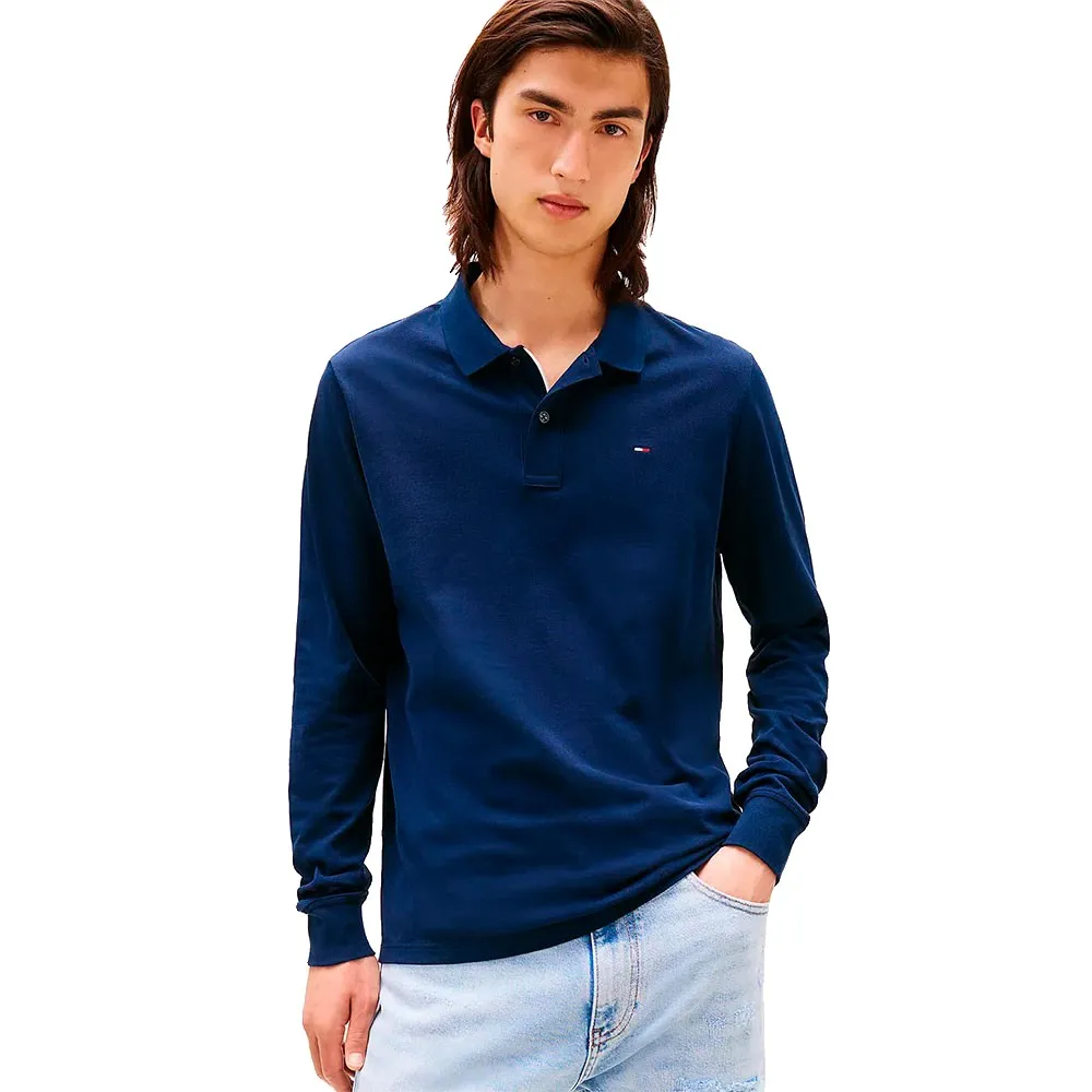 Поло с длинным рукавом Tommy Jeans Placket Slim Fit, синий
Поло с длинным рукавом Tommy Jeans Placket Slim Fit, синий