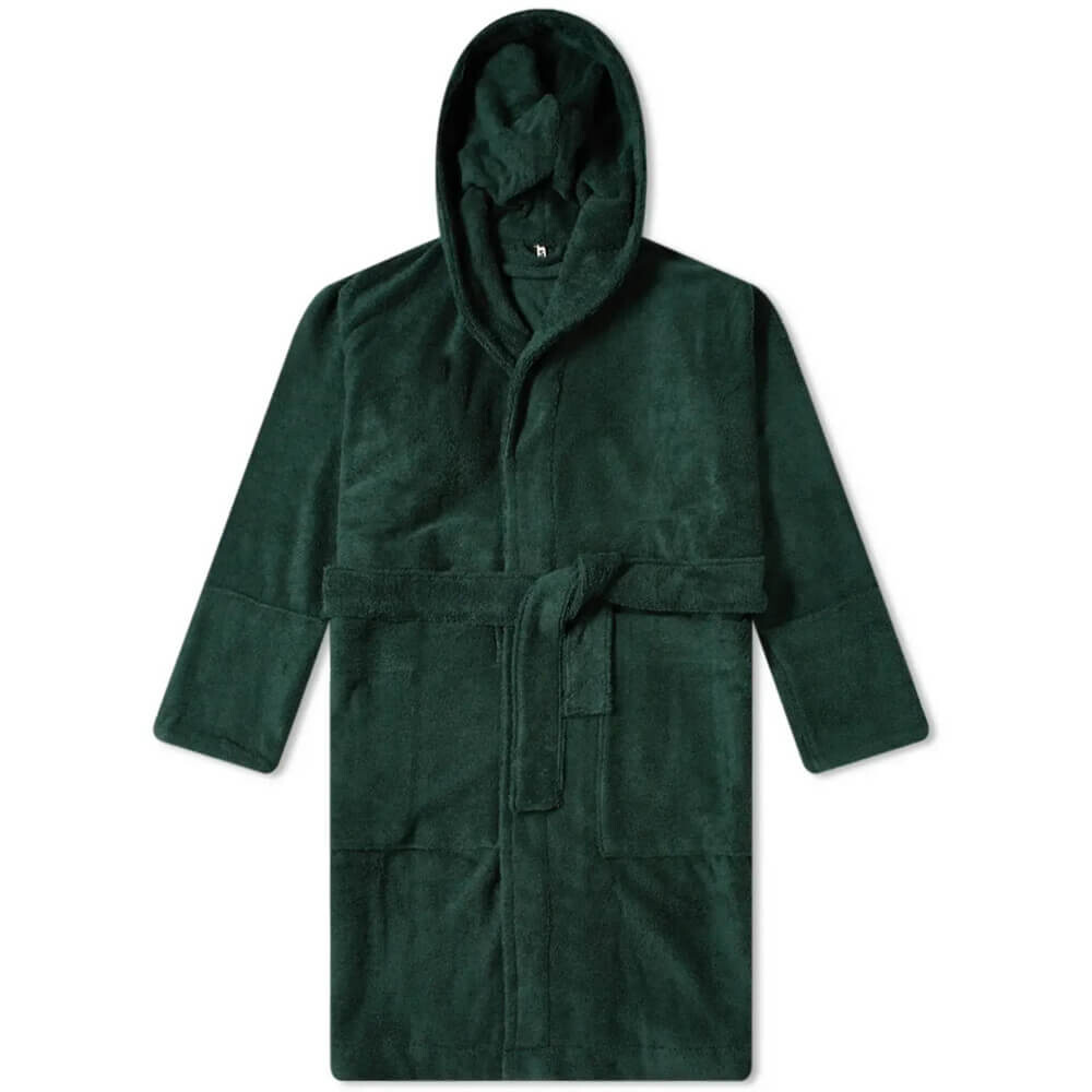 Махровый банный халат с капюшоном Tekla Fabrics, изумрудный
Махровый банный халат с капюшоном Tekla Fabrics, изумрудный