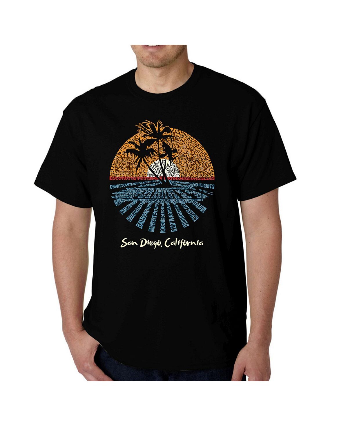 Мужская футболка word art - города в сан-диего LA Pop Art, черный
Мужская футболка word art - города в сан-диего LA Pop Art, черный