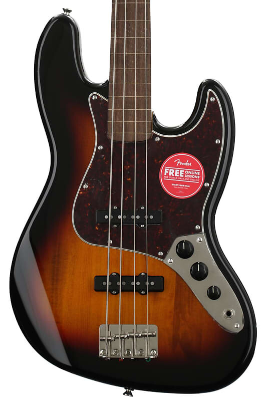 Squier Classic Vibe '60s Fretless Jazz Bass - 3-Tone Sunburst 0374531500
Squier Classic Vibe '60s Fretless Jazz Bass - 3-Tone Sunburst 0374531500