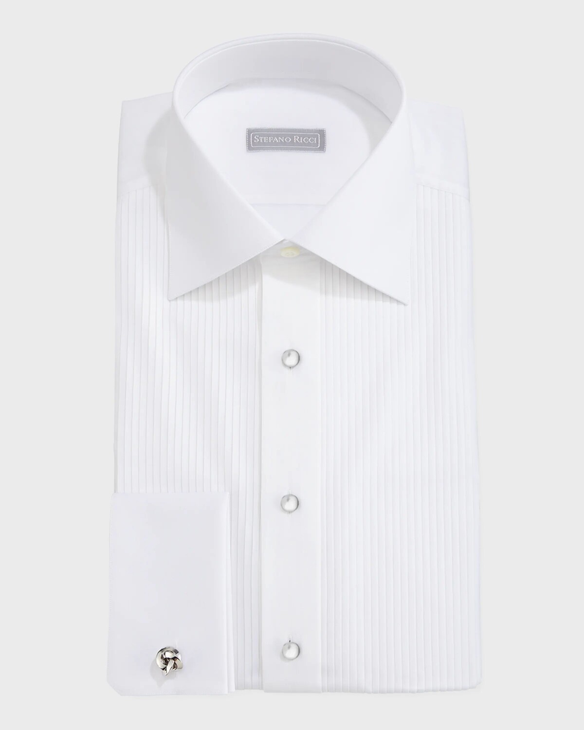 Плиссированная рубашка под смокинг Stefano Ricci, цвет White
Плиссированная рубашка под смокинг Stefano Ricci, цвет White