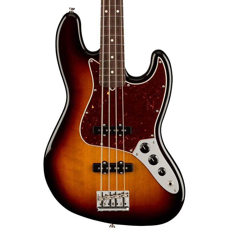 Fender American Professional II Jazz Bass - Накладка на гриф из палисандра, 3 цвета Sunburst 
Fender American Professional II Jazz Bass - Накладка на гриф из палисандра, 3 цвета Sunburst