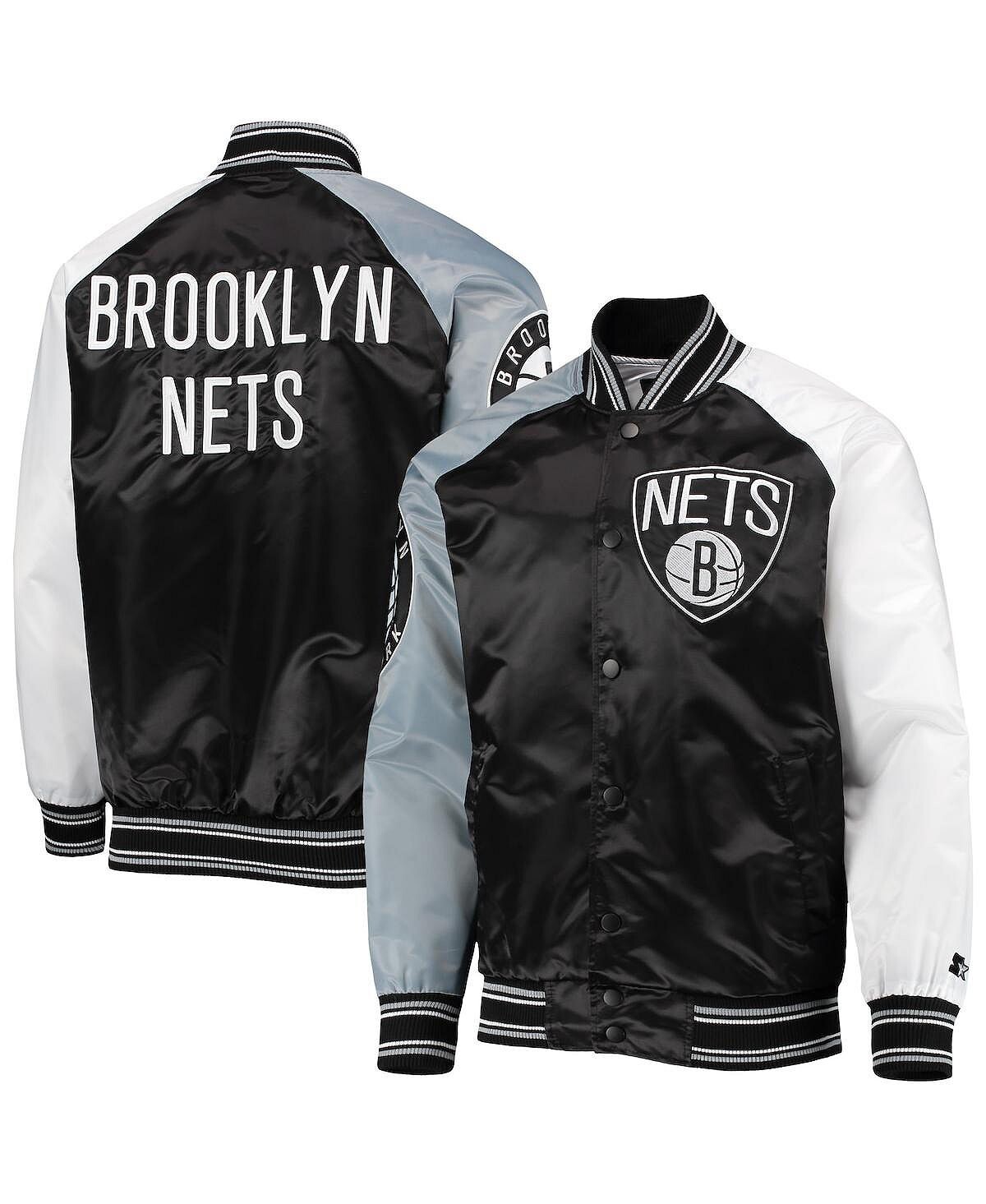 Мужская черная, серая куртка brooklyn nets reliever varsity satin raglan full-snap Starter, мульти
Мужская черная, серая куртка brooklyn nets reliever varsity satin raglan full-snap Starter, мульти