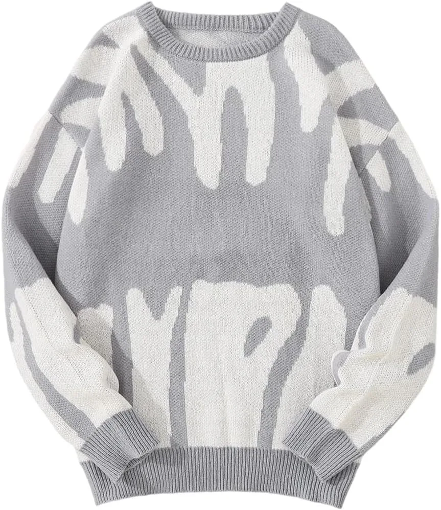 Мужской свитер с нерегулярным узором и контрастной вязкой OWEIEYEU
Мужской свитер с нерегулярным узором и контрастной вязкой OWEIEYEU