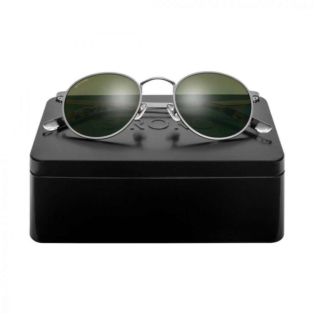 Круглые солнцезащитные очки из нержавеющей стали Hyde Park SIROKO, серый / хаки 
Круглые солнцезащитные очки из нержавеющей стали Hyde Park SIROKO, серый / хаки