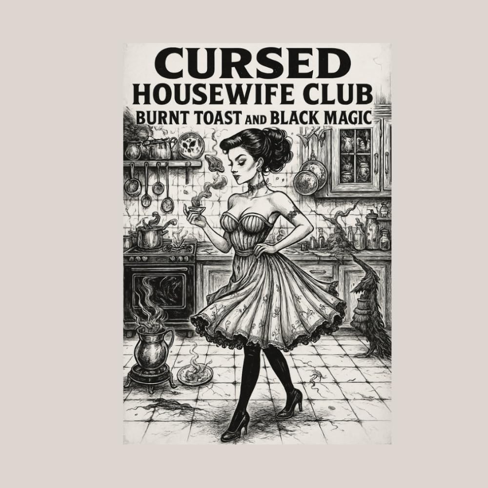 Cursed Housewife Club: Burnt Toast & Black Magic Coloring Book (Independently published)
Cursed Housewife Club: Burnt Toast & Black Magic Coloring Book (Independently published)
