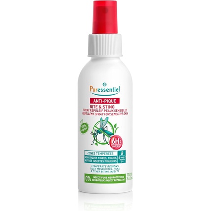 Спрей-репеллент от укусов для чувствительной кожи 100 мл Puressentiel
Спрей-репеллент от укусов для чувствительной кожи 100 мл Puressentiel