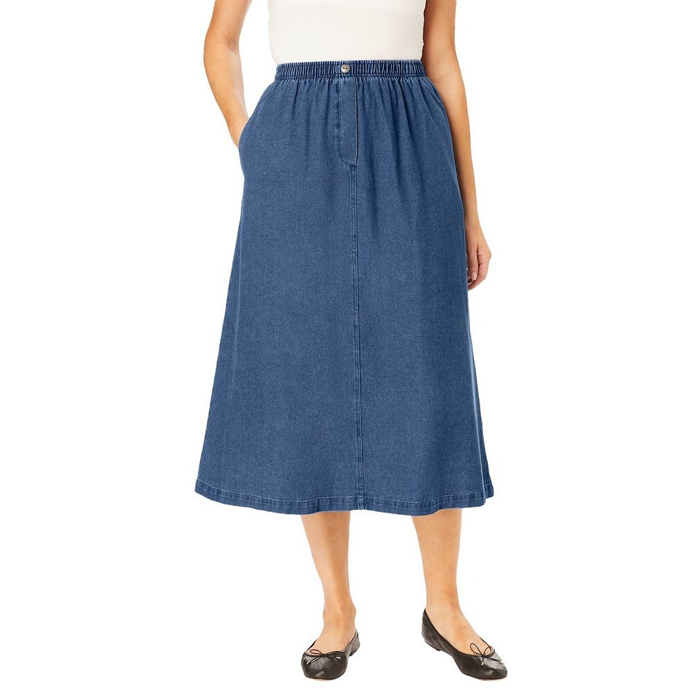 Женщина в женской 7-дневной юбке размера плюс Woman Within, цвет Medium Stonewash
Женщина в женской 7-дневной юбке размера плюс Woman Within, цвет Medium Stonewash