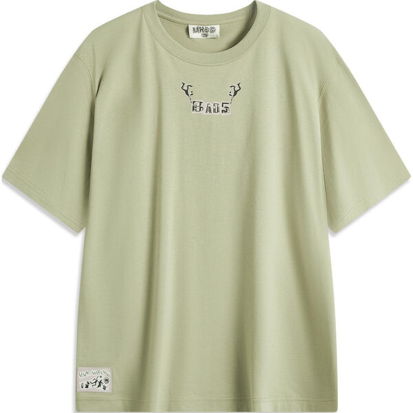 Футболка с рисунком badfive Li-Ning, зеленый 
Футболка с рисунком badfive Li-Ning, зеленый