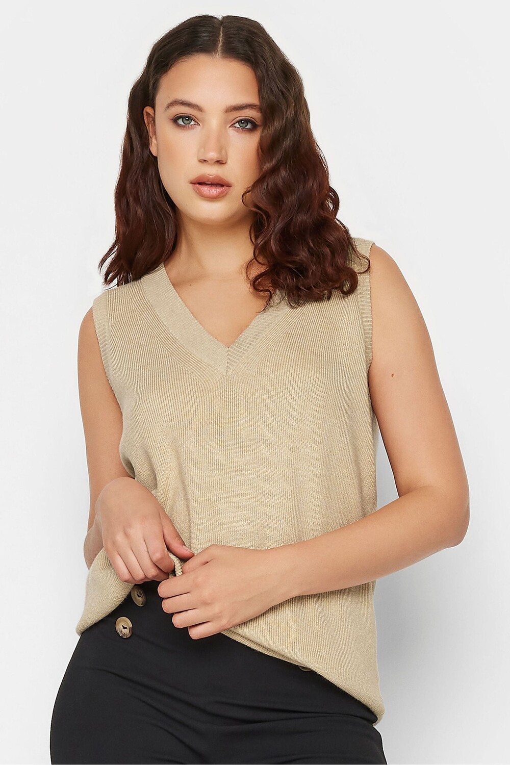 Без рукавов с V-образным вырезом Long Tall Sally, бежевый
Без рукавов с V-образным вырезом Long Tall Sally, бежевый