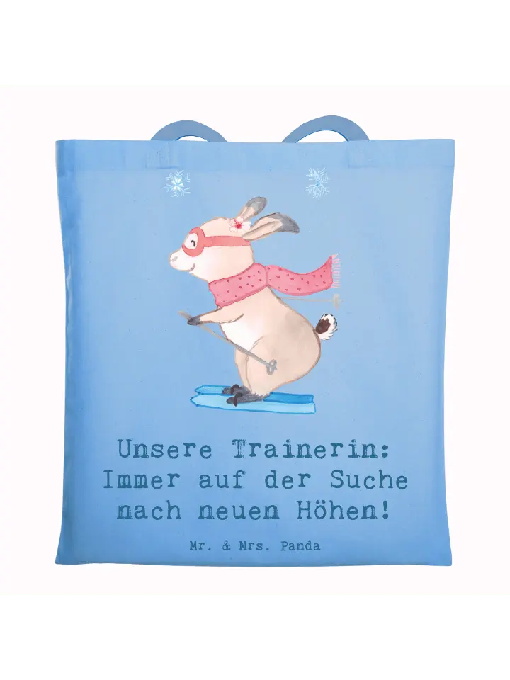 Сумка для переноски Mr & Mrs Panda Skispringen Trainerin, небесно-синий
Сумка для переноски Mr & Mrs Panda Skispringen Trainerin, небесно-синий