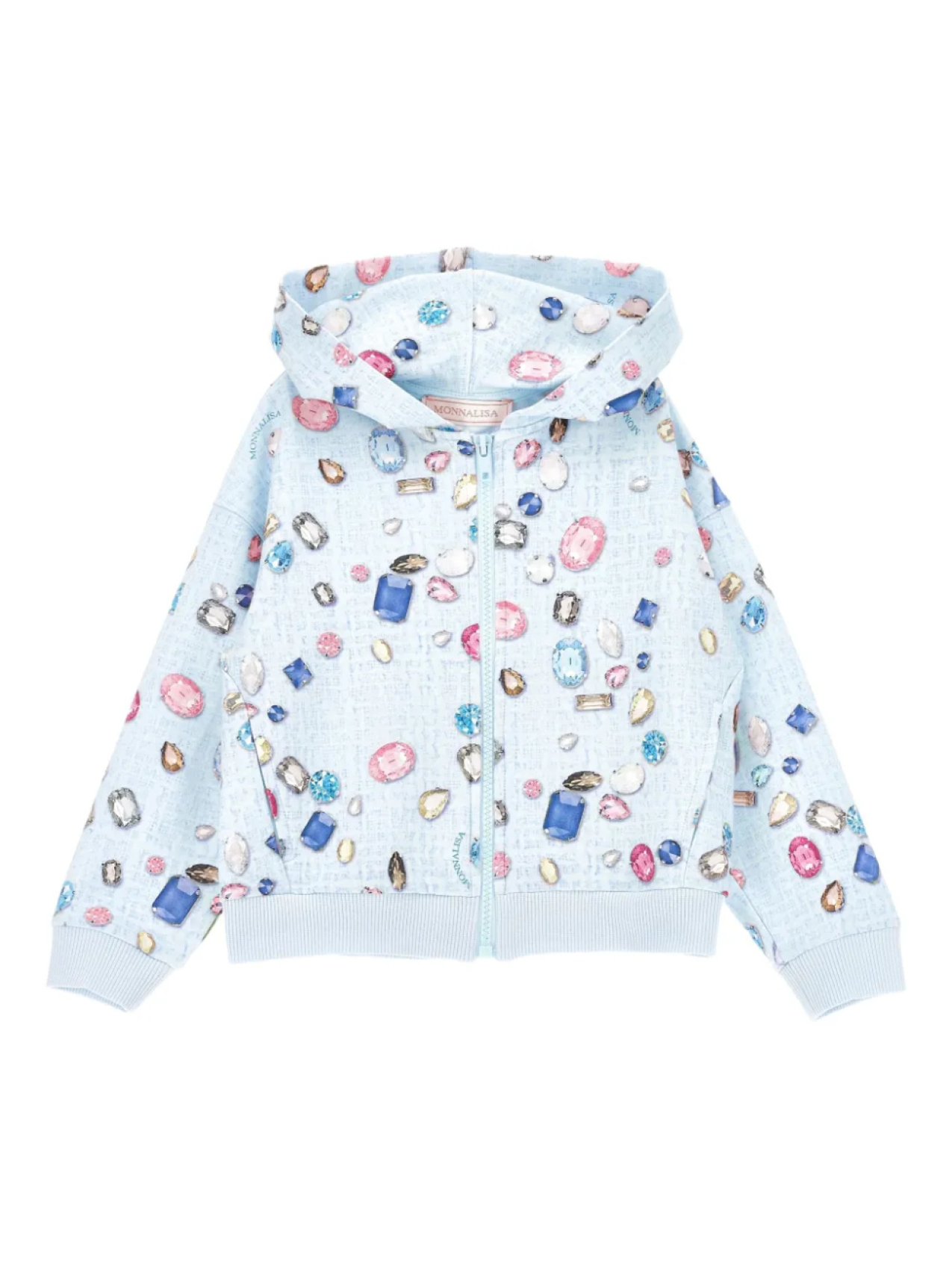 Monnalisa декорированное худи, синий
Monnalisa декорированное худи, синий