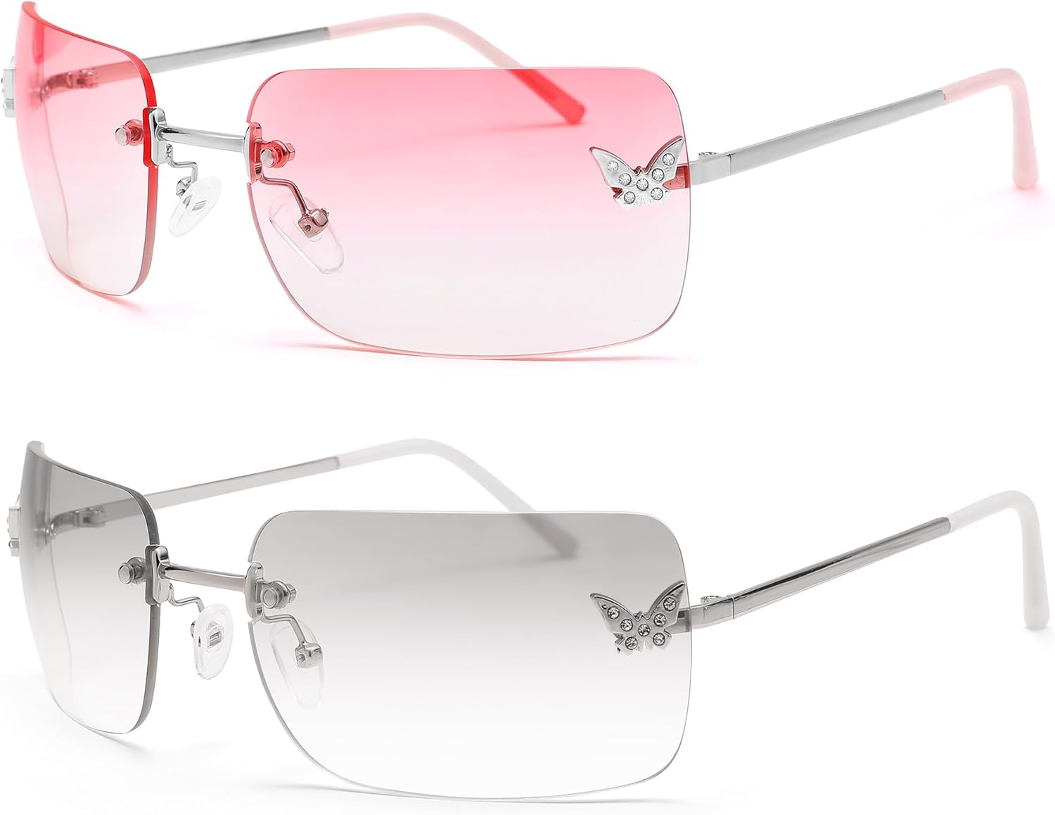 Солнцезащитные очки прямоугольной формы без оправы для женщин и мужчин, ретро-стиль, квадратные солнцезащитные очки в винтажном стиле, идеальный подарок на Рождество Revemo, C5 Silver/Gradient Pink+silver
Солнцезащитные очки прямоугольной формы без оправы для женщин и мужчин, ретро-стиль, квадратные солнцезащитные очки в винтажном стиле, идеальный подарок на Рождество Revemo, C5 Silver/Gradient Pink+silver