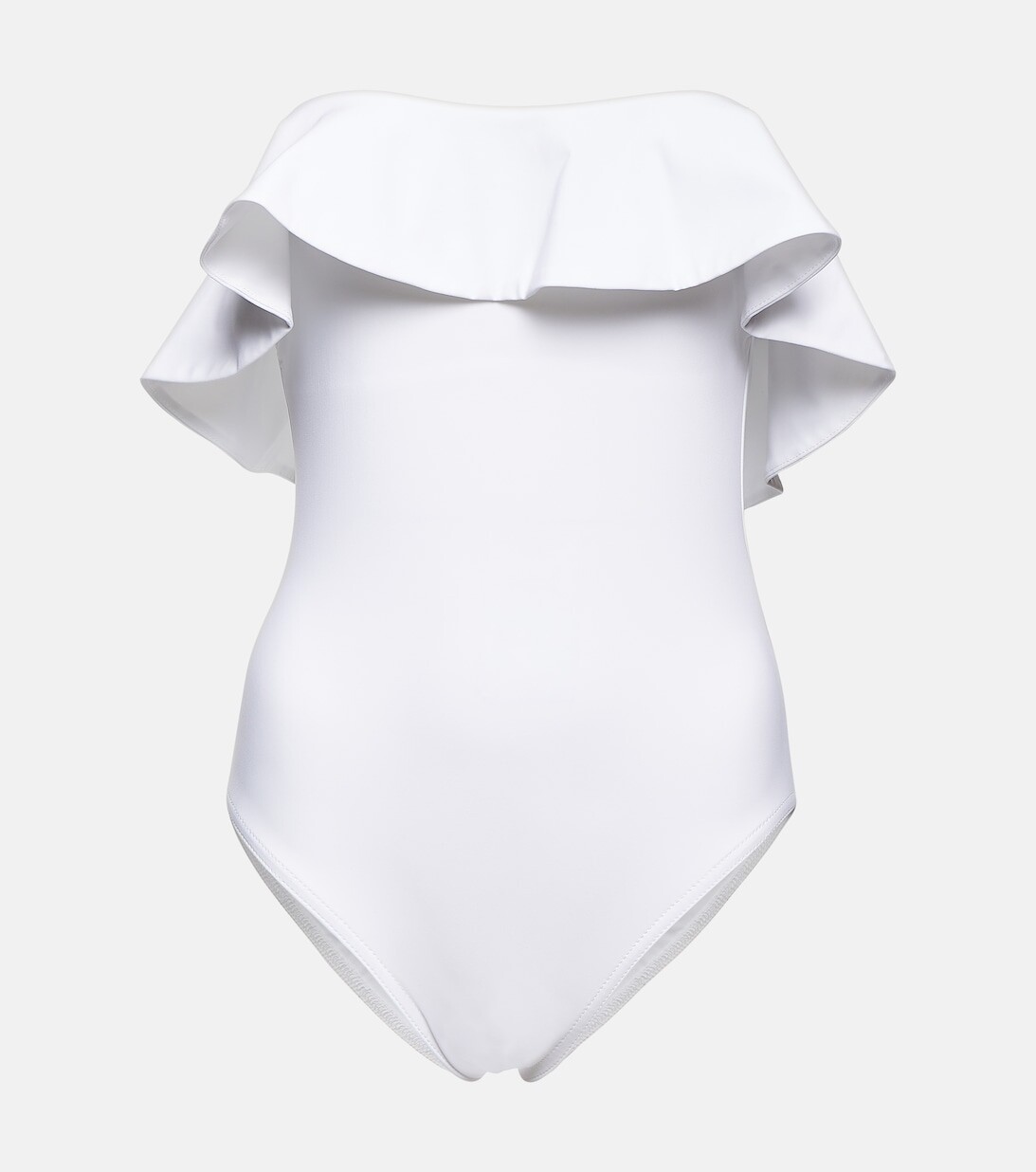 Купальник с открытыми плечами и оборками KARLA COLLETTO, белый
Купальник с открытыми плечами и оборками KARLA COLLETTO, белый