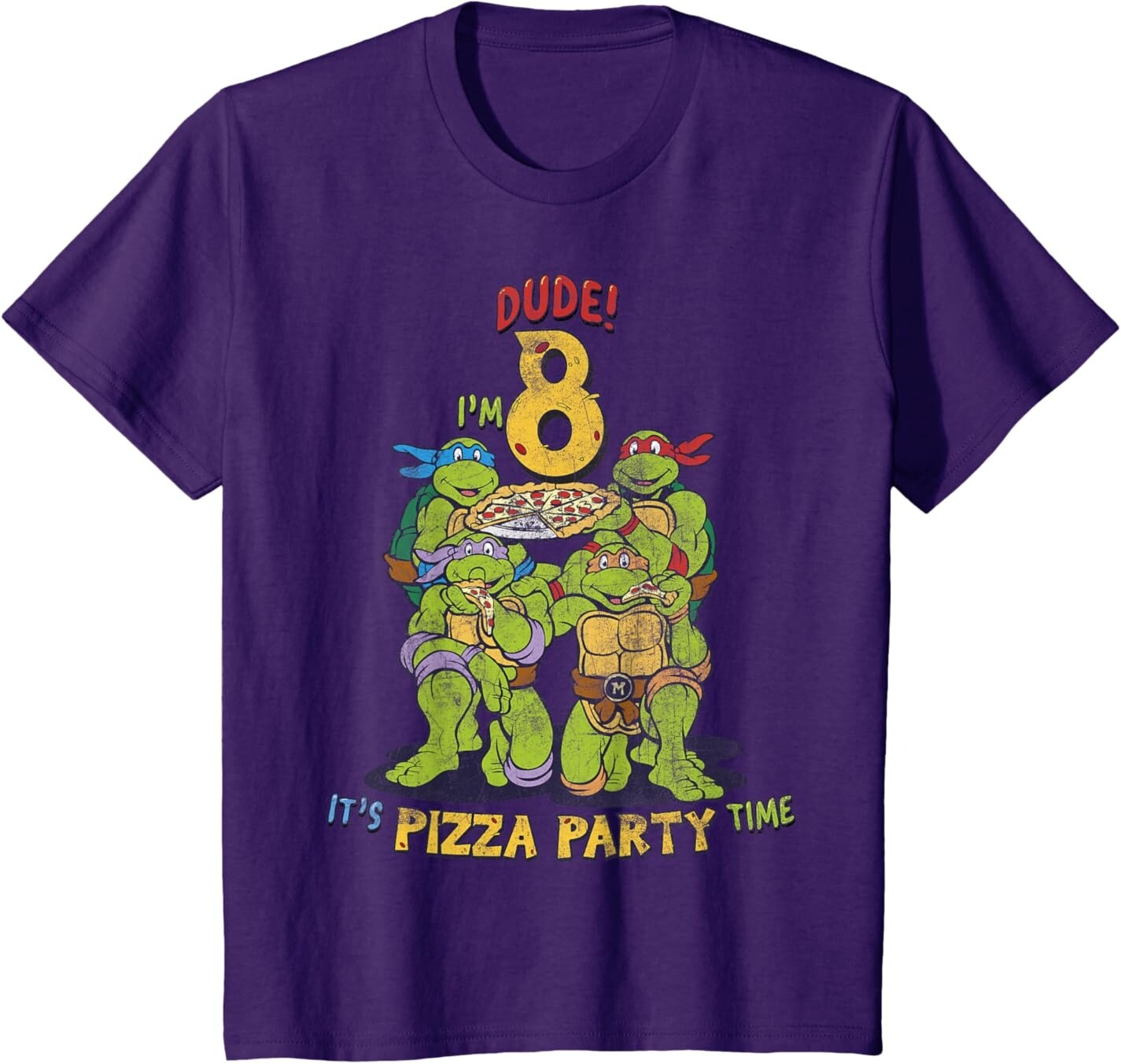 Футболка для подростков Teenage Mutant Ninja Turtles I'm 8 Dude Pizza Birthday Party, фиолетовый
Футболка для подростков Teenage Mutant Ninja Turtles I'm 8 Dude Pizza Birthday Party, фиолетовый