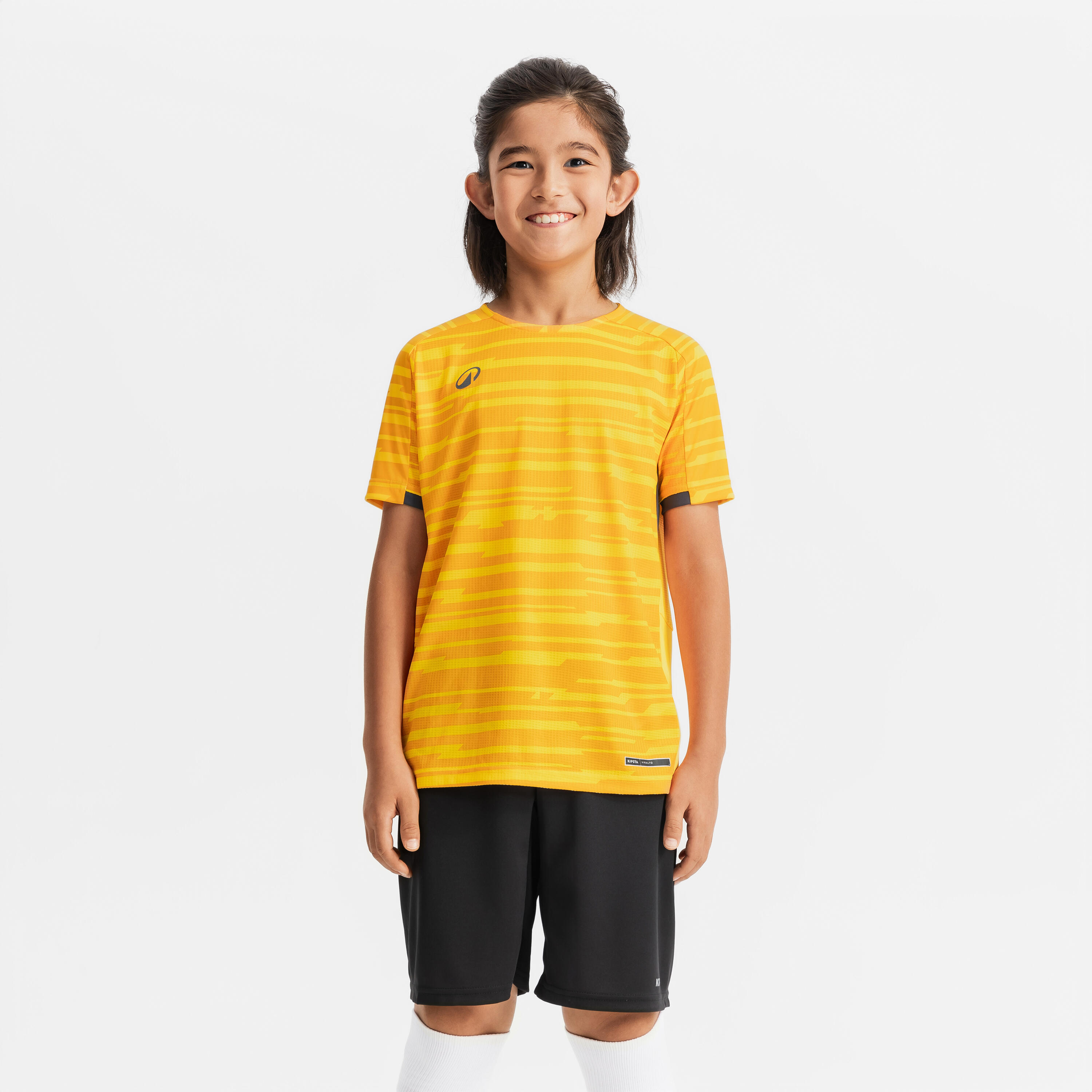 Молодёжная футбольная футболка с коротким рукавом Kipsta Viralto Matrix — оранжевый, жёлтый и серый
Молодёжная футбольная футболка с коротким рукавом Kipsta Viralto Matrix — оранжевый, жёлтый и серый