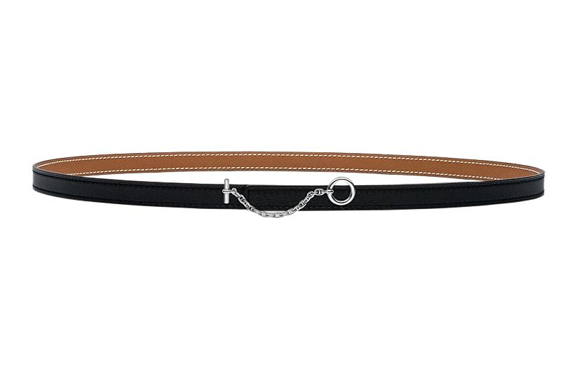 HERMES Женский ремень из телячьей кожи черный шириной 1,3 см, Black
HERMES Женский ремень из телячьей кожи черный шириной 1,3 см, Black