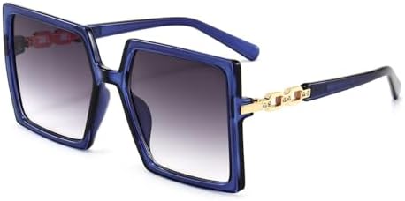 Модные солнцезащитные очки с градиентным переходом цвета, крупная оправа, винтажные очки с защитой от УФ-излучения UV400, большие квадратные солнцезащитные очки для женщин MTZJH, C2 Blue
Модные солнцезащитные очки с градиентным переходом цвета, крупная оправа, винтажные очки с защитой от УФ-излучения UV400, большие квадратные солнцезащитные очки для женщин MTZJH, C2 Blue