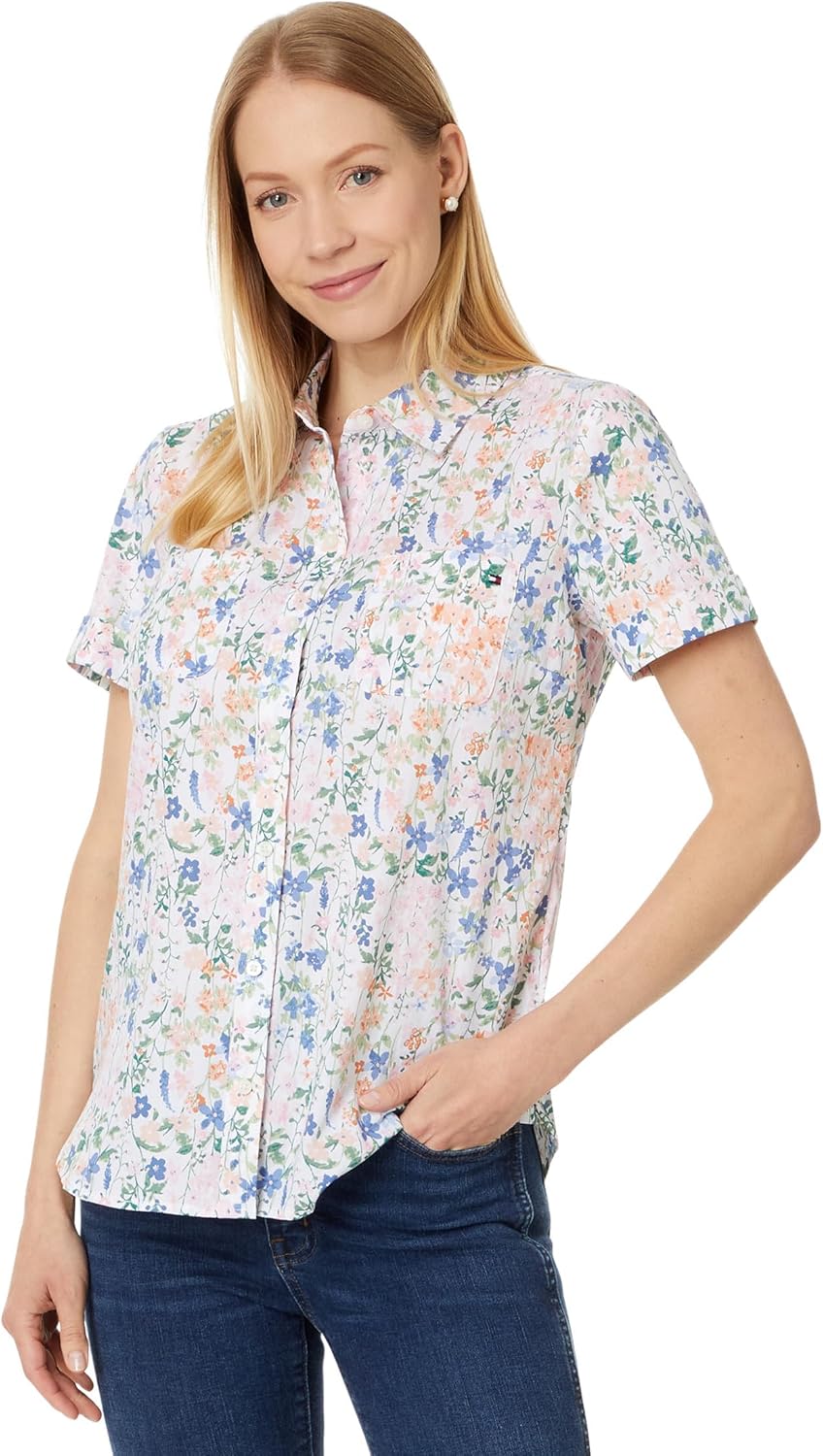 Женская рубашка Tommy Hilfiger Camp, Bright White Multi
Женская рубашка Tommy Hilfiger Camp, Bright White Multi