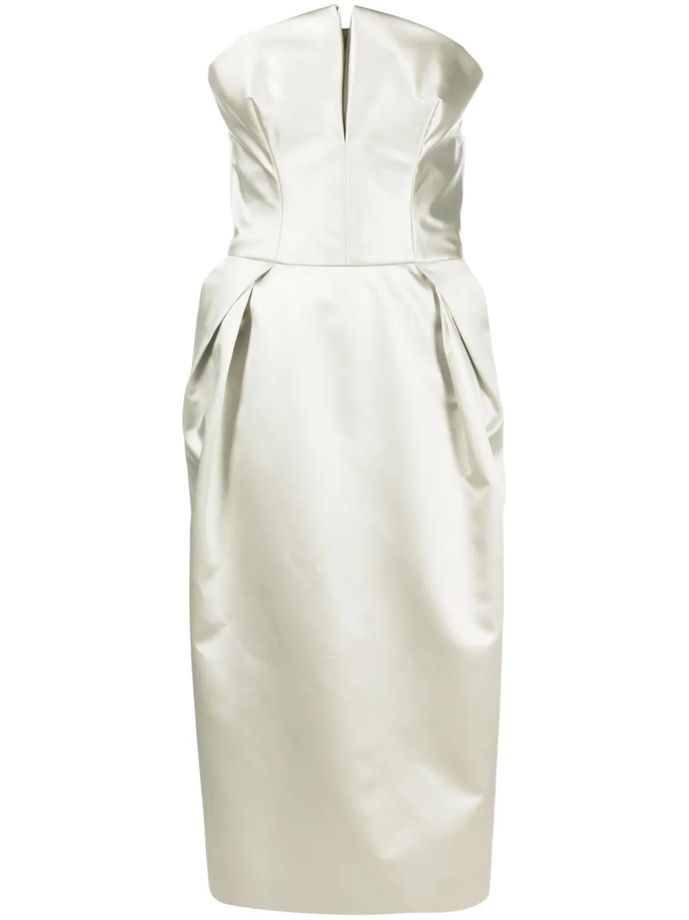 Шелковое платье миди без бретелей MAISON MARGIELA, зеленый
Шелковое платье миди без бретелей MAISON MARGIELA, зеленый