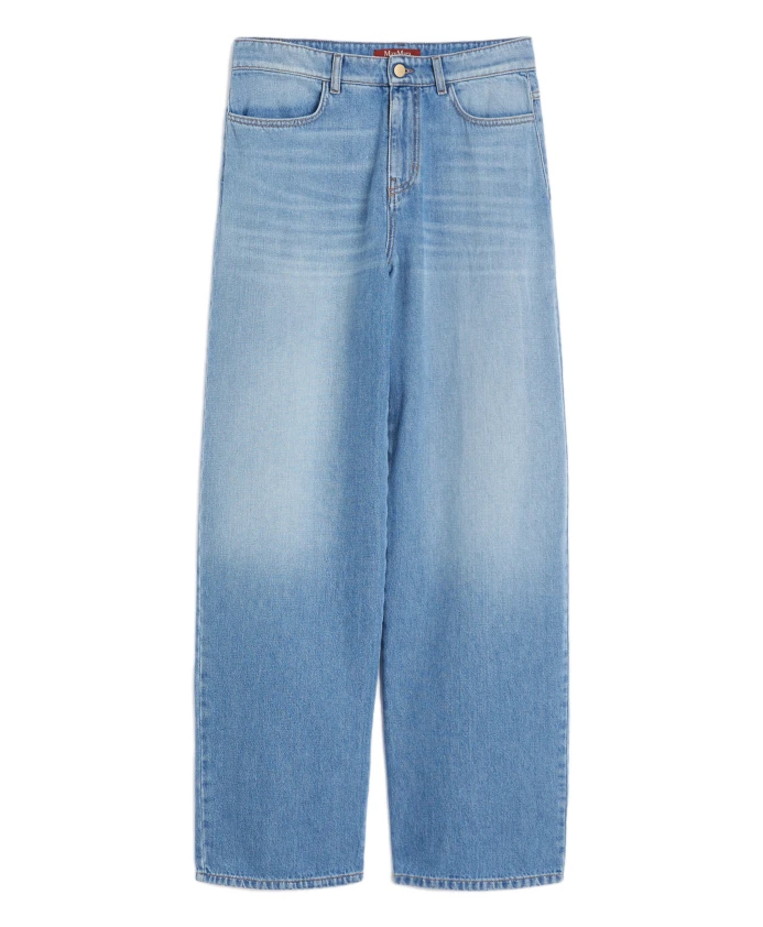 Синие джинсы из денима с контрастными швами Max Mara Studio, синий
Синие джинсы из денима с контрастными швами Max Mara Studio, синий