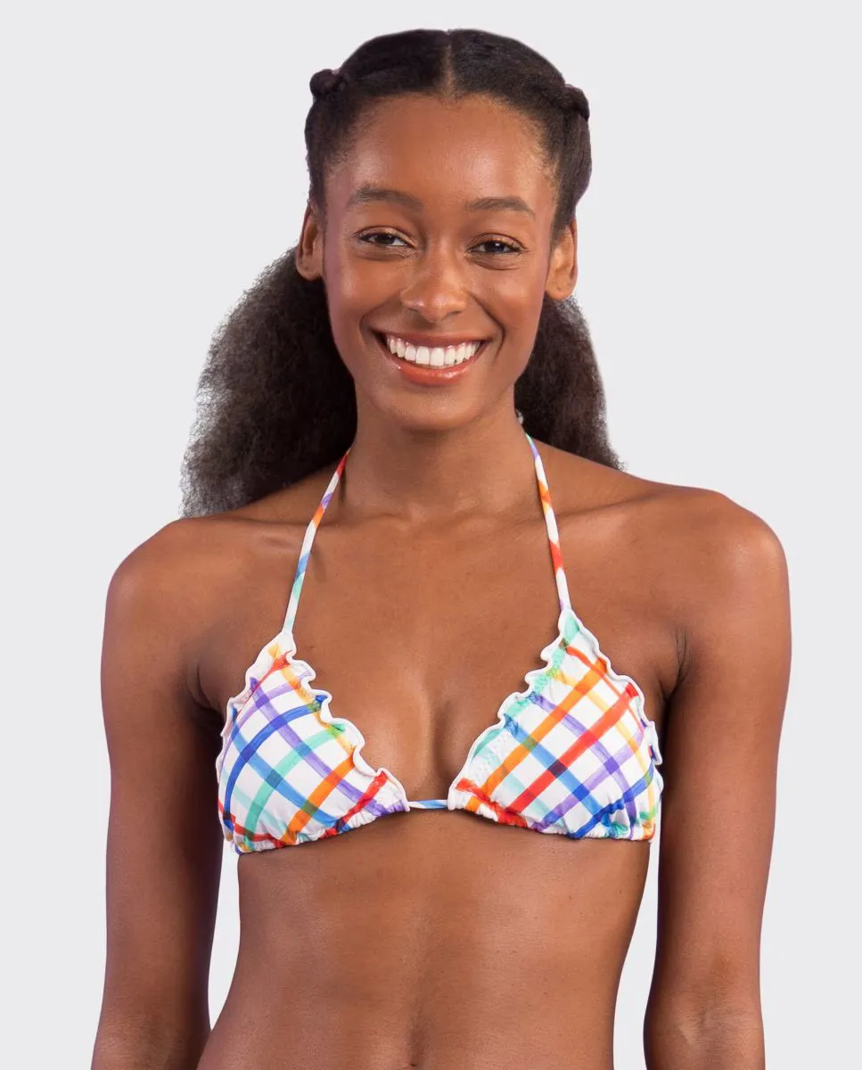 Утепленный лиф бикини с треугольными чашками и принтом Río de Sol, белый
Утепленный лиф бикини с треугольными чашками и принтом Río de Sol, белый