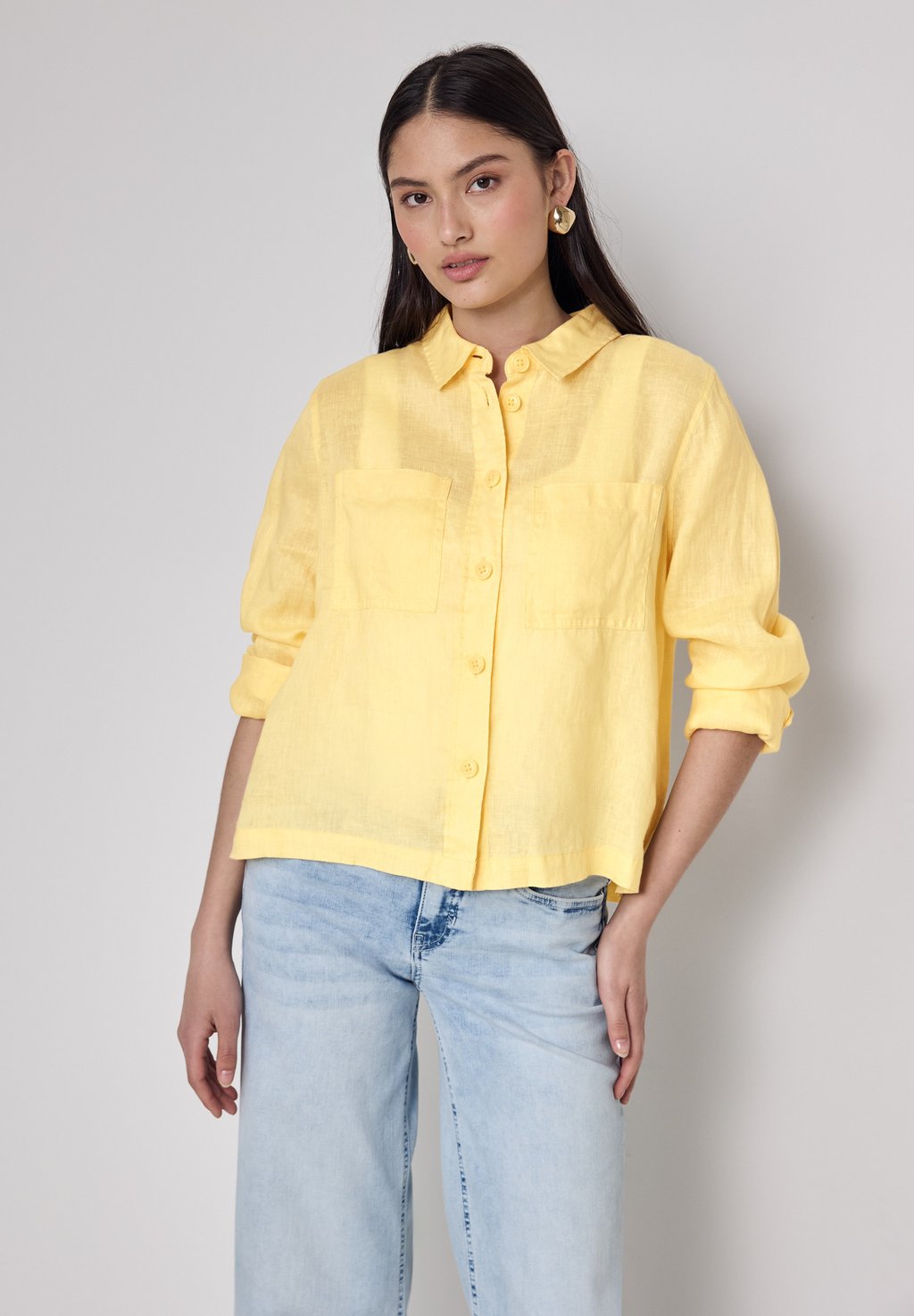 Блузка на пуговицах Street One Studio, желтый
Блузка на пуговицах Street One Studio, желтый