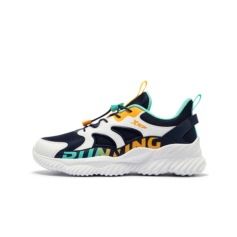 XTEP Кроссовки детские с низким верхом, устойчивые к скольжению, темно-синие, белые 
XTEP Кроссовки детские с низким верхом, устойчивые к скольжению, темно-синие, белые