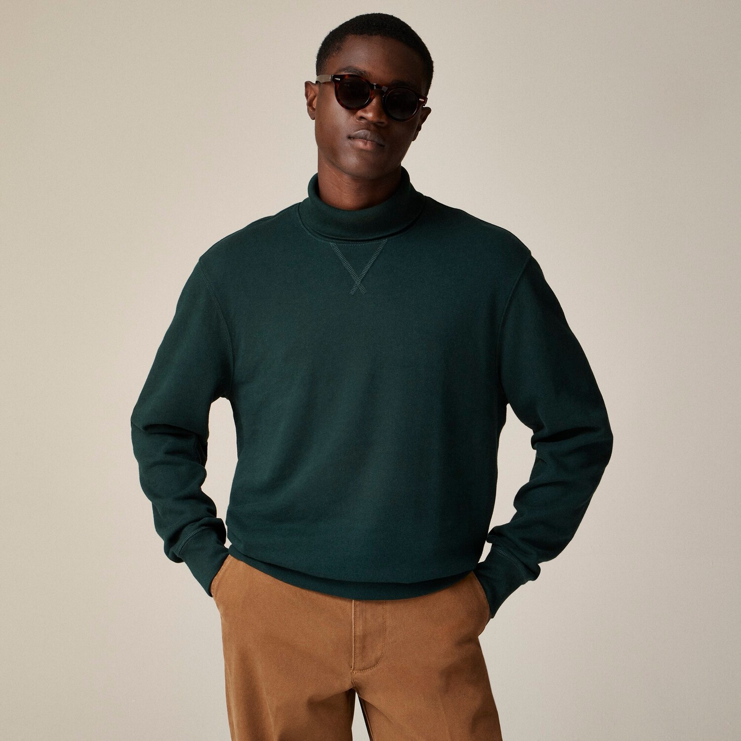 Свободный легкий свитшот из французского трикотажа с воротником-стойкой J.Crew, зеленый
Свободный легкий свитшот из французского трикотажа с воротником-стойкой J.Crew, зеленый