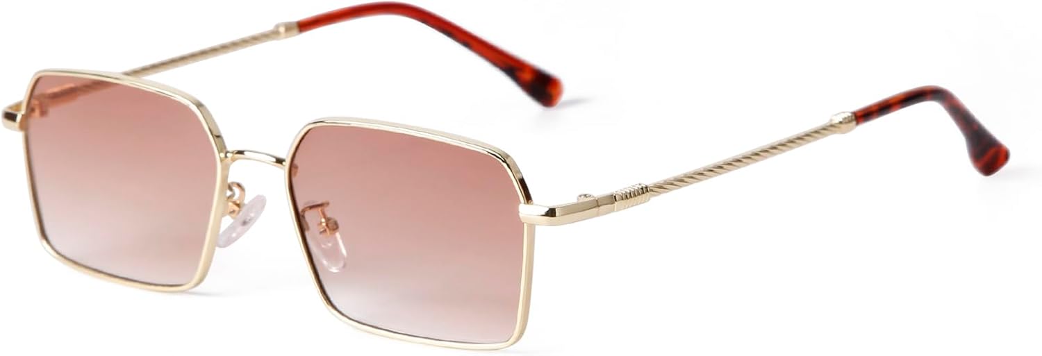 ADE WU Модные шестиугольные прямоугольные солнцезащитные очки для женщин. Милые, стильные, золотистые металлические прямоугольные солнцезащитные очки с тонированными линзами, Gold/Brown Gradient
ADE WU Модные шестиугольные прямоугольные солнцезащитные очки для женщин. Милые, стильные, золотистые металлические прямоугольные солнцезащитные очки с тонированными линзами, Gold/Brown Gradient