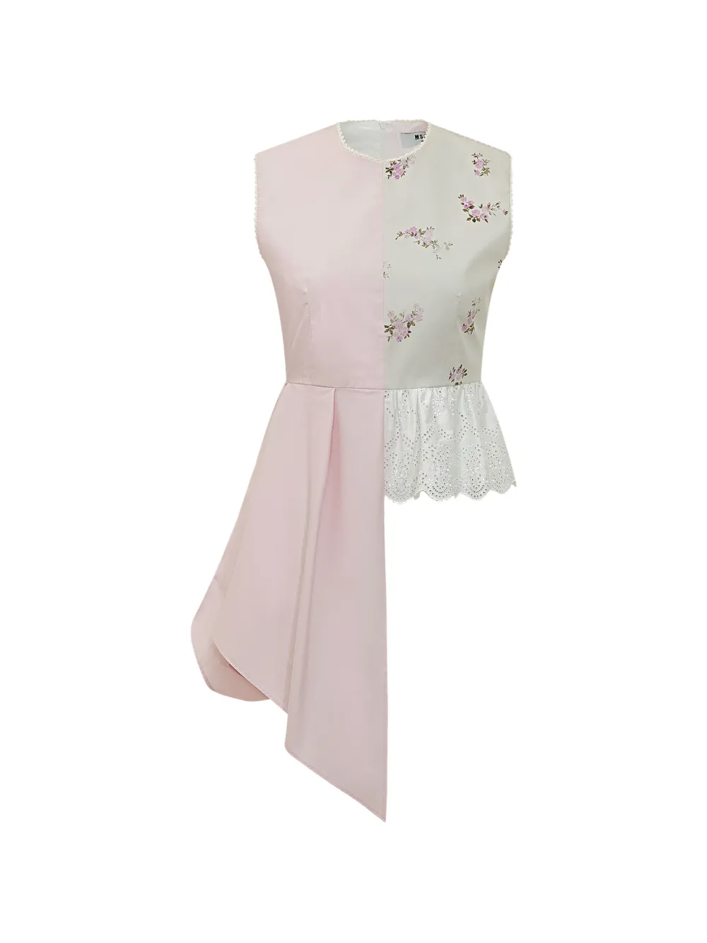 Асимметричный топ в полоску с цветочным принтом Msgm, розовый
Асимметричный топ в полоску с цветочным принтом Msgm, розовый