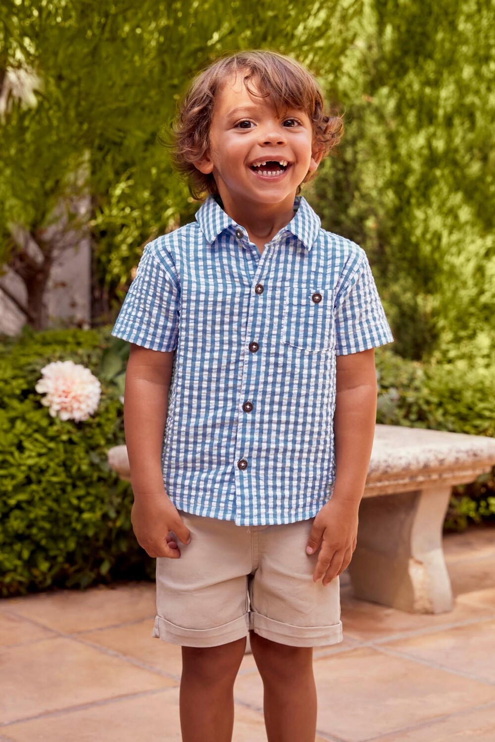 Рубашка в клетку JoJo Maman bébé виши Jojo Maman Bébé, синий
Рубашка в клетку JoJo Maman bébé виши Jojo Maman Bébé, синий