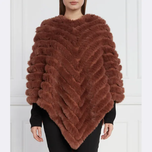 Пончо обычного кроя Liu Jo, коричневый 
Пончо обычного кроя Liu Jo, коричневый