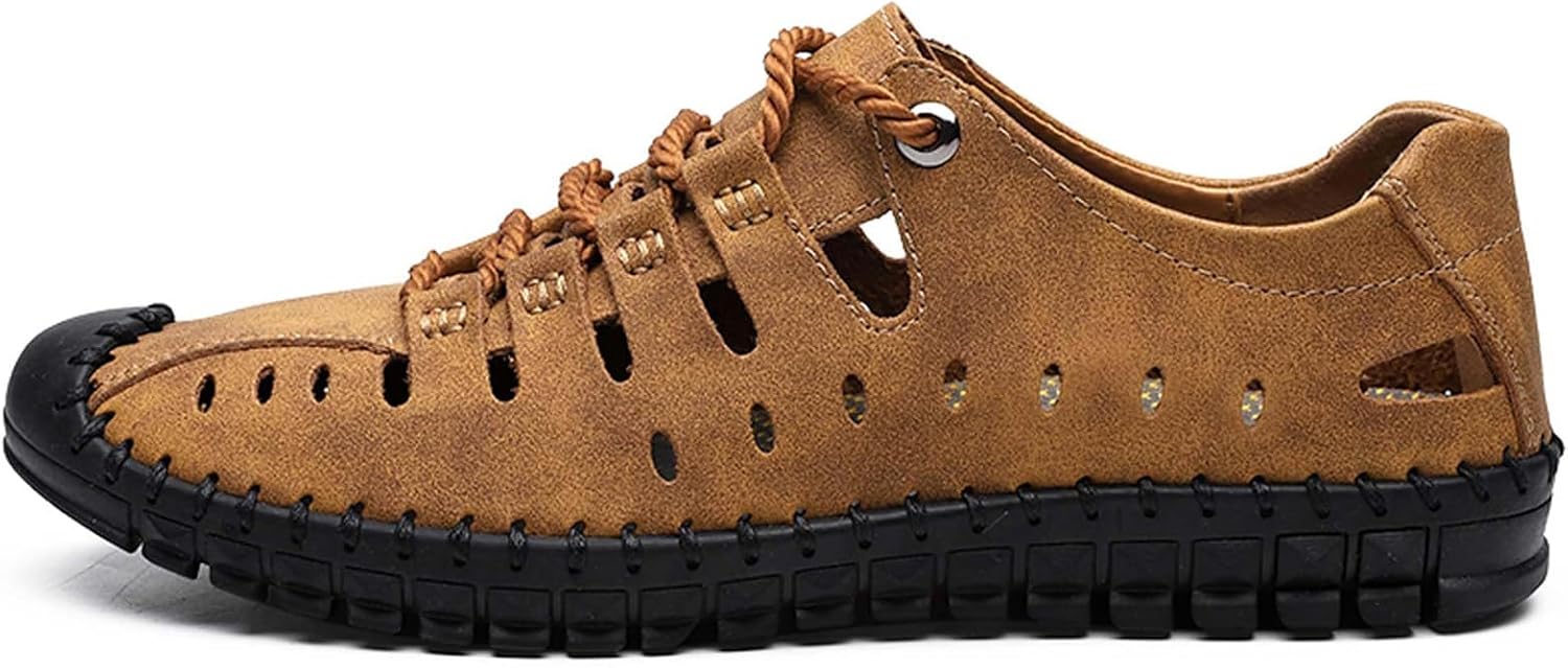 Мужские кожаные сандалии с закрытым носком, дышащие, противоскользящие, модные, для активного отдыха, пляжа, спорта и повседневной летней ходьбы Generic, коричневый
Мужские кожаные сандалии с закрытым носком, дышащие, противоскользящие, модные, для активного отдыха, пляжа, спорта и повседневной летней ходьбы Generic, коричневый