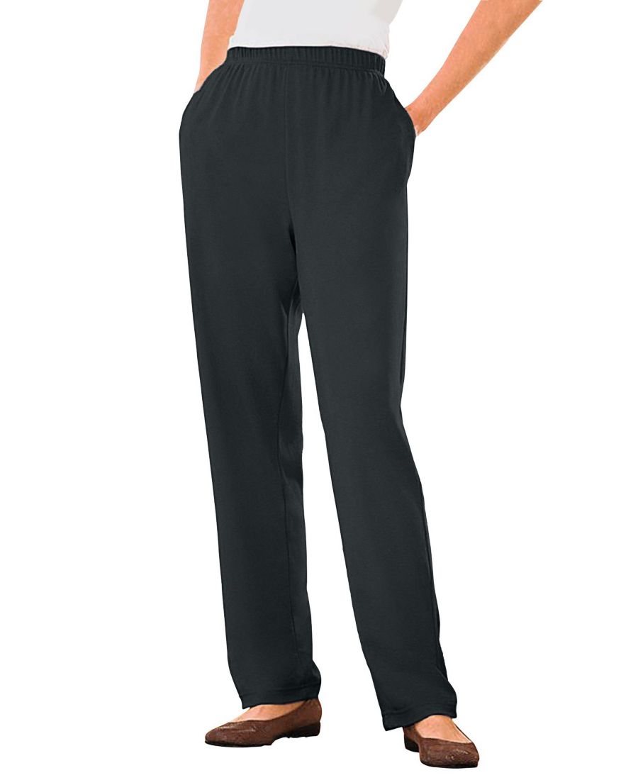 Брюки прямого кроя из трикотажа больших размеров, которые можно надевать в течение 7 дней Woman Within, Heather charcoal
Брюки прямого кроя из трикотажа больших размеров, которые можно надевать в течение 7 дней Woman Within, Heather charcoal