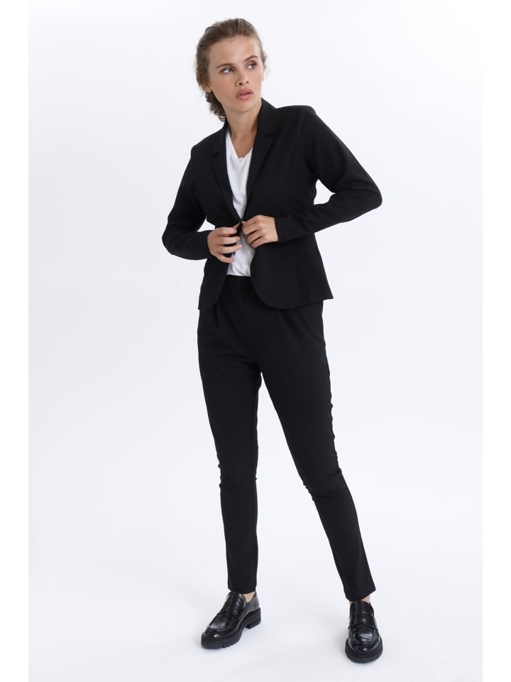 Kaffe Пиджак Jillian облегающего кроя, черный, глубокий
Kaffe Пиджак Jillian облегающего кроя, черный, глубокий