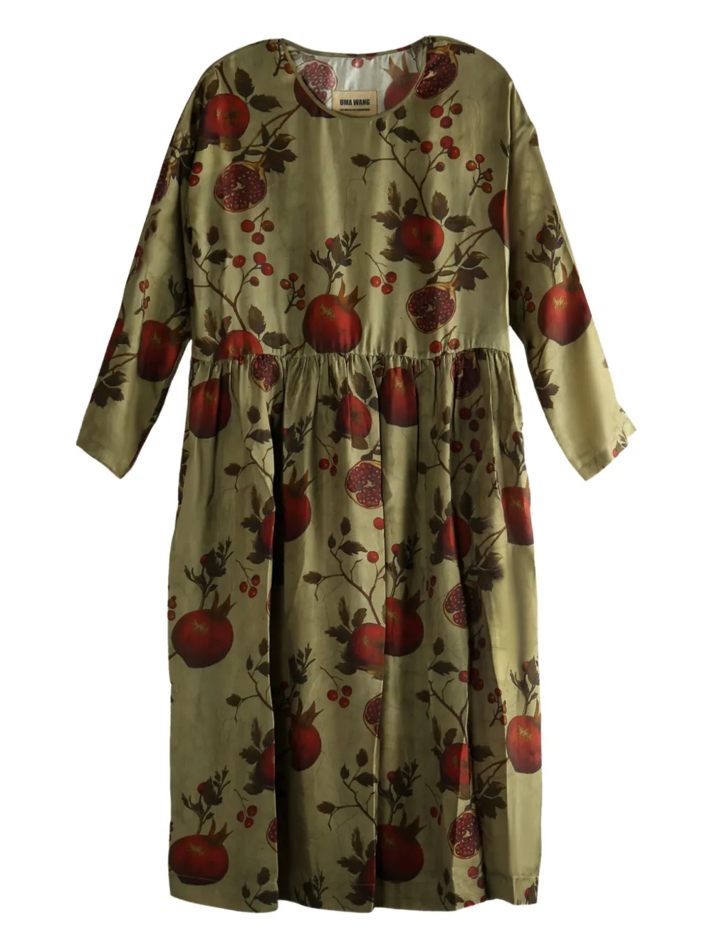 Платье миди с принтом граната Uma Wang, зеленый
Платье миди с принтом граната Uma Wang, зеленый