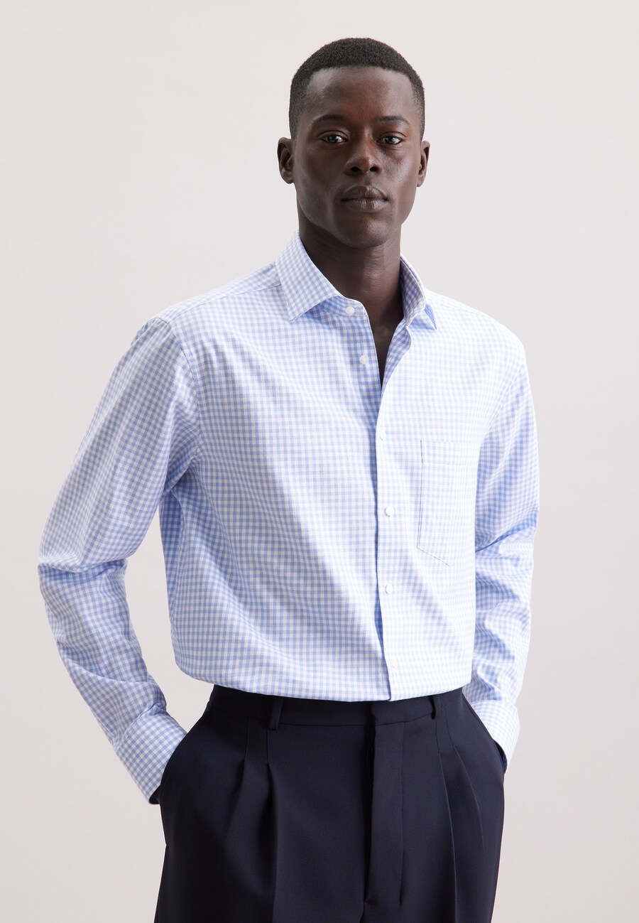 Рубашка делового покроя Regular Fit SEIDENSTICKER Schwarze Rose, Pastel Blue
Рубашка делового покроя Regular Fit SEIDENSTICKER Schwarze Rose, Pastel Blue