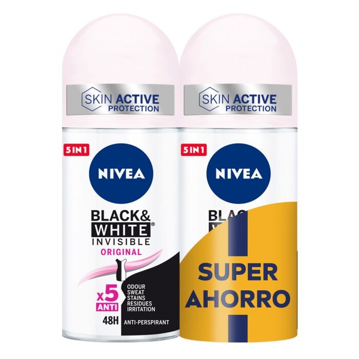 Дезодорант Desodorante Black & White Invisible Original Duplo Ahorro Nivea, 50 ml
Дезодорант Desodorante Black & White Invisible Original Duplo Ahorro Nivea, 50 ml