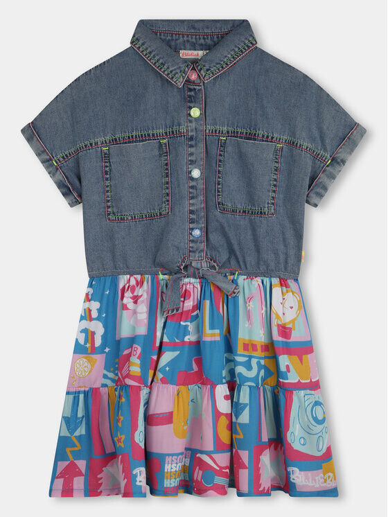 Джинсовое платье стандартного кроя Billieblush, мультиколор
Джинсовое платье стандартного кроя Billieblush, мультиколор