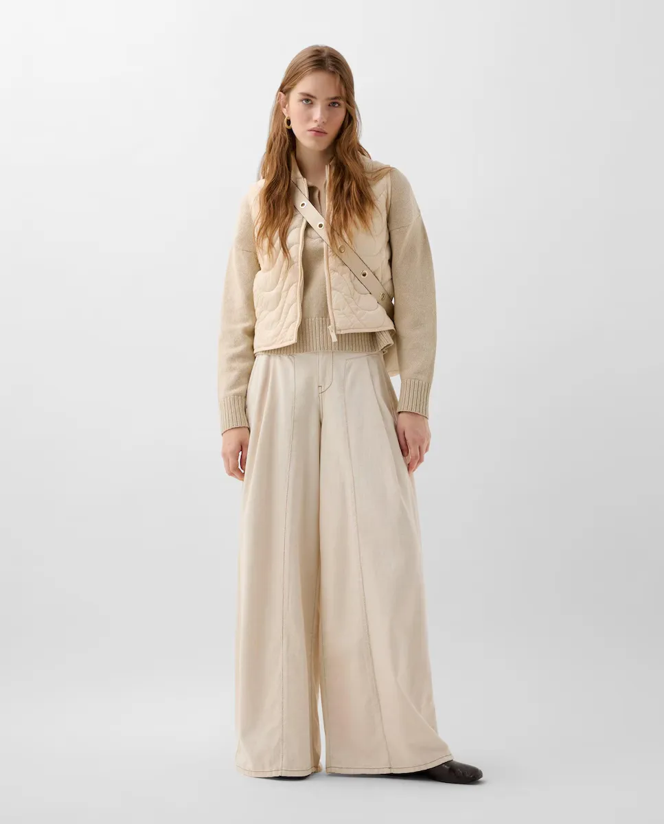 Женские бойфренд-джинсы с завышенной талией и кюлотом Scalpers, бежевый
Женские бойфренд-джинсы с завышенной талией и кюлотом Scalpers, бежевый