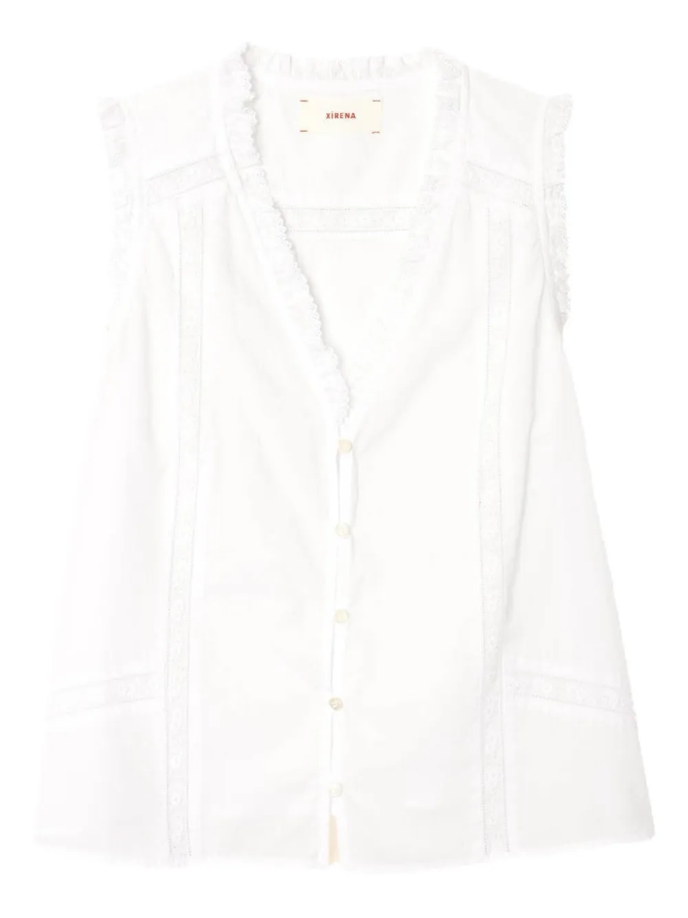 Топ с оборками Xirena, белый
Топ с оборками Xirena, белый